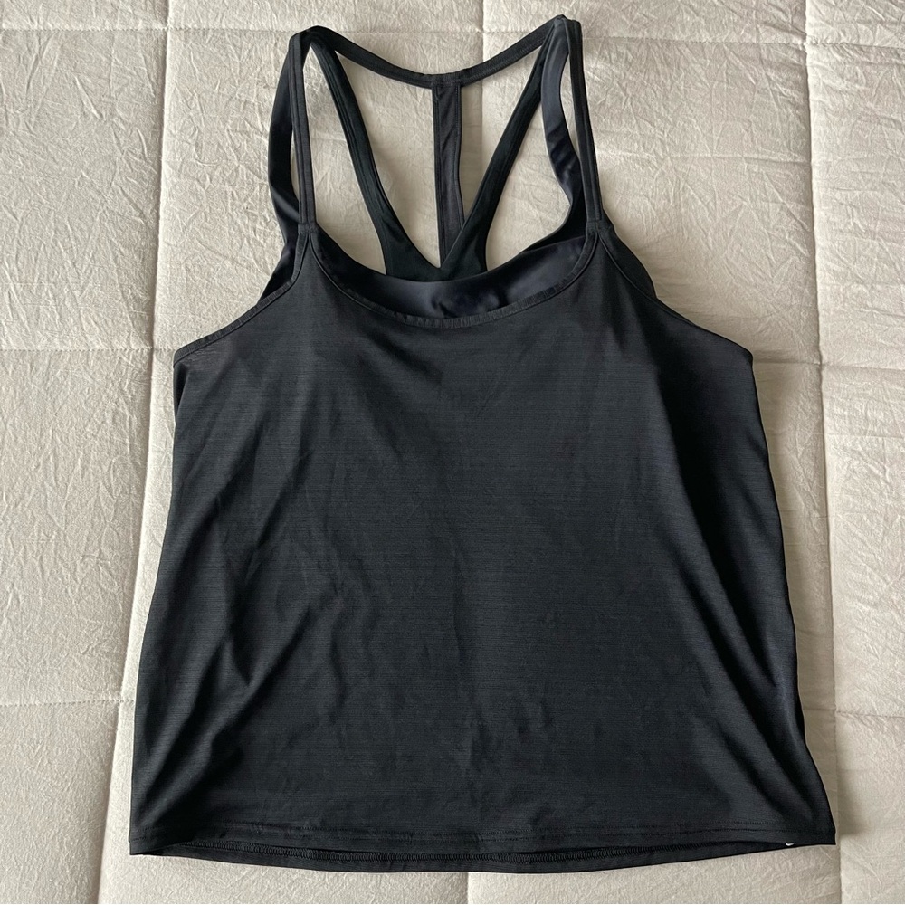 Prana Women's Ainsley Black Small Tankini Swim Top
